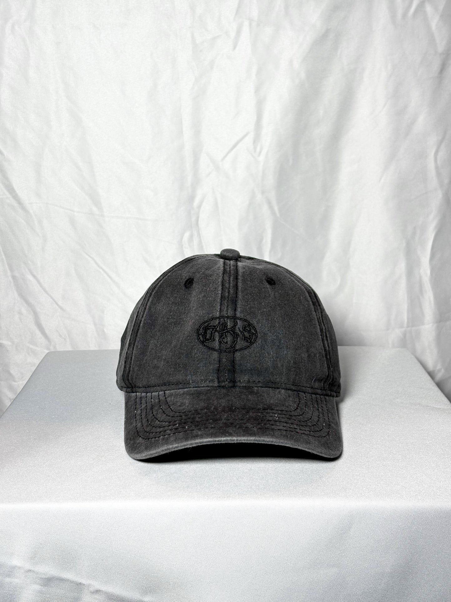 DKS Embroidered Cap | Washed Black