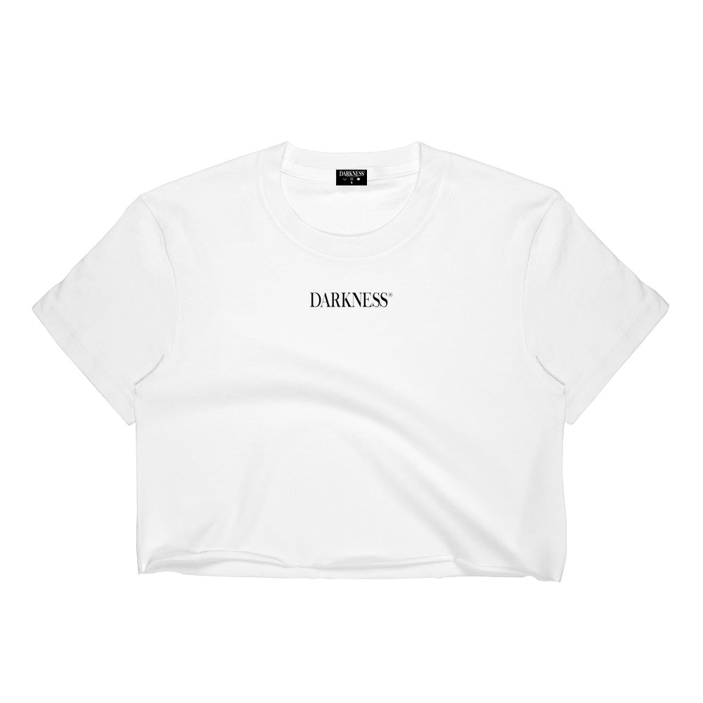 Darkness Signature Crop Top | White