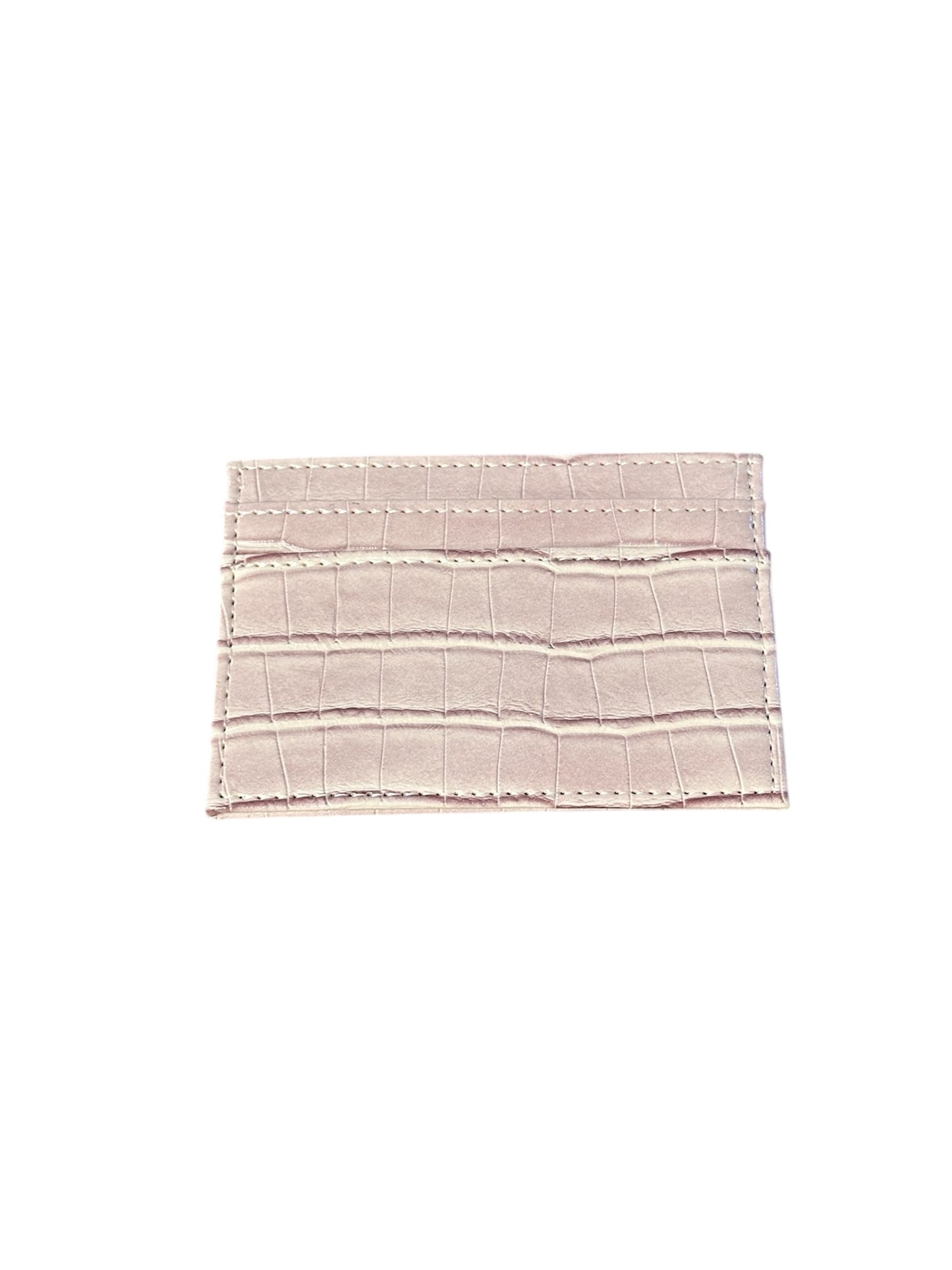 Darkness Card Holder | Pink (Croc-Pattern)