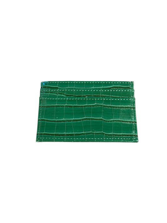 Darkness Card Holder | Green (Croc-Pattern)