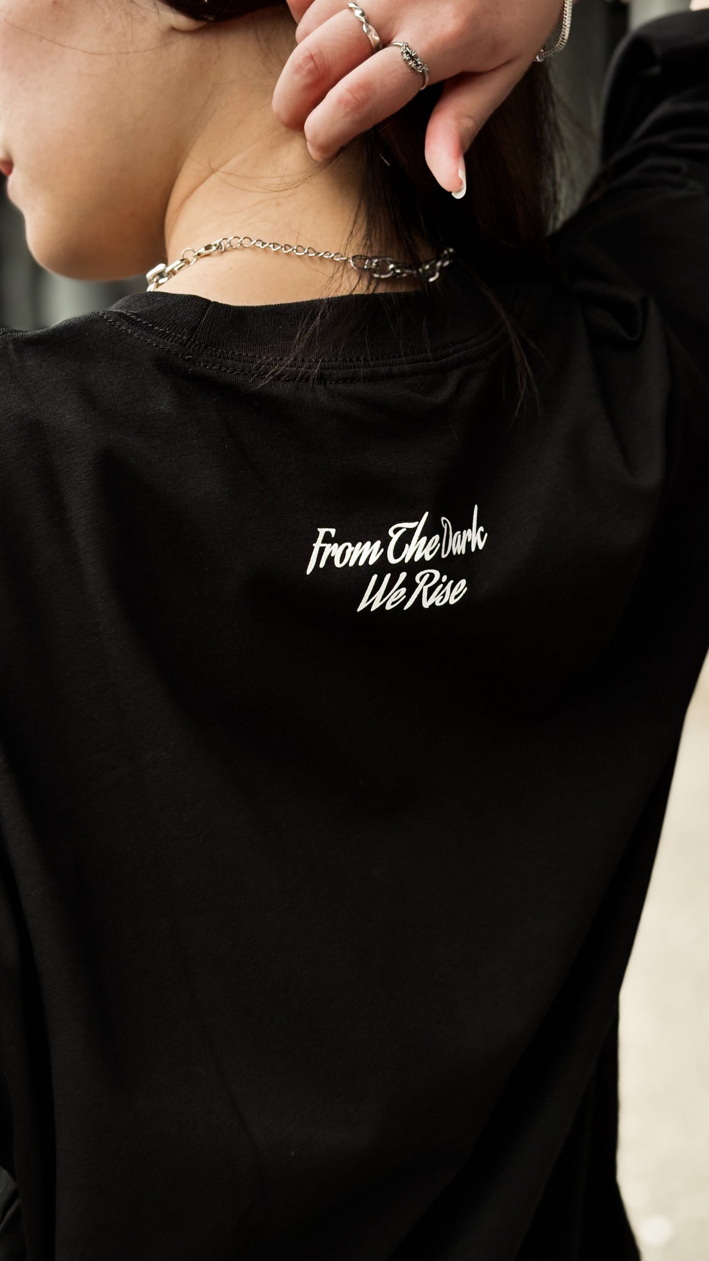 Rise Oversized Tee | Black