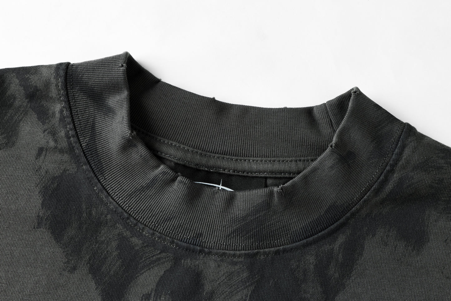 RTW Mud-Dyed Crop Top | Charcoal Grey