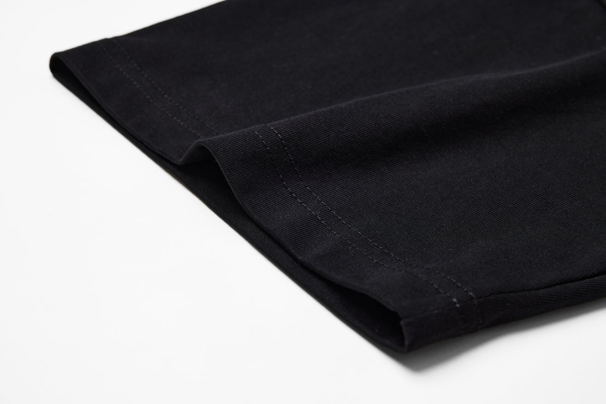 Distressed Boxy Tee | Black