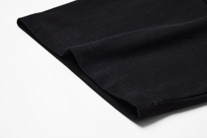 Distressed Boxy Tee | Black