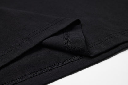Distressed Boxy Tee | Black