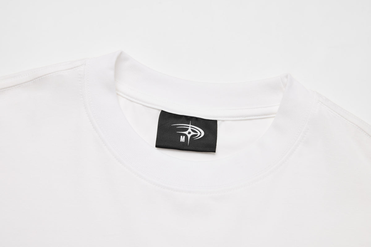 Distressed Boxy Tee | Cream