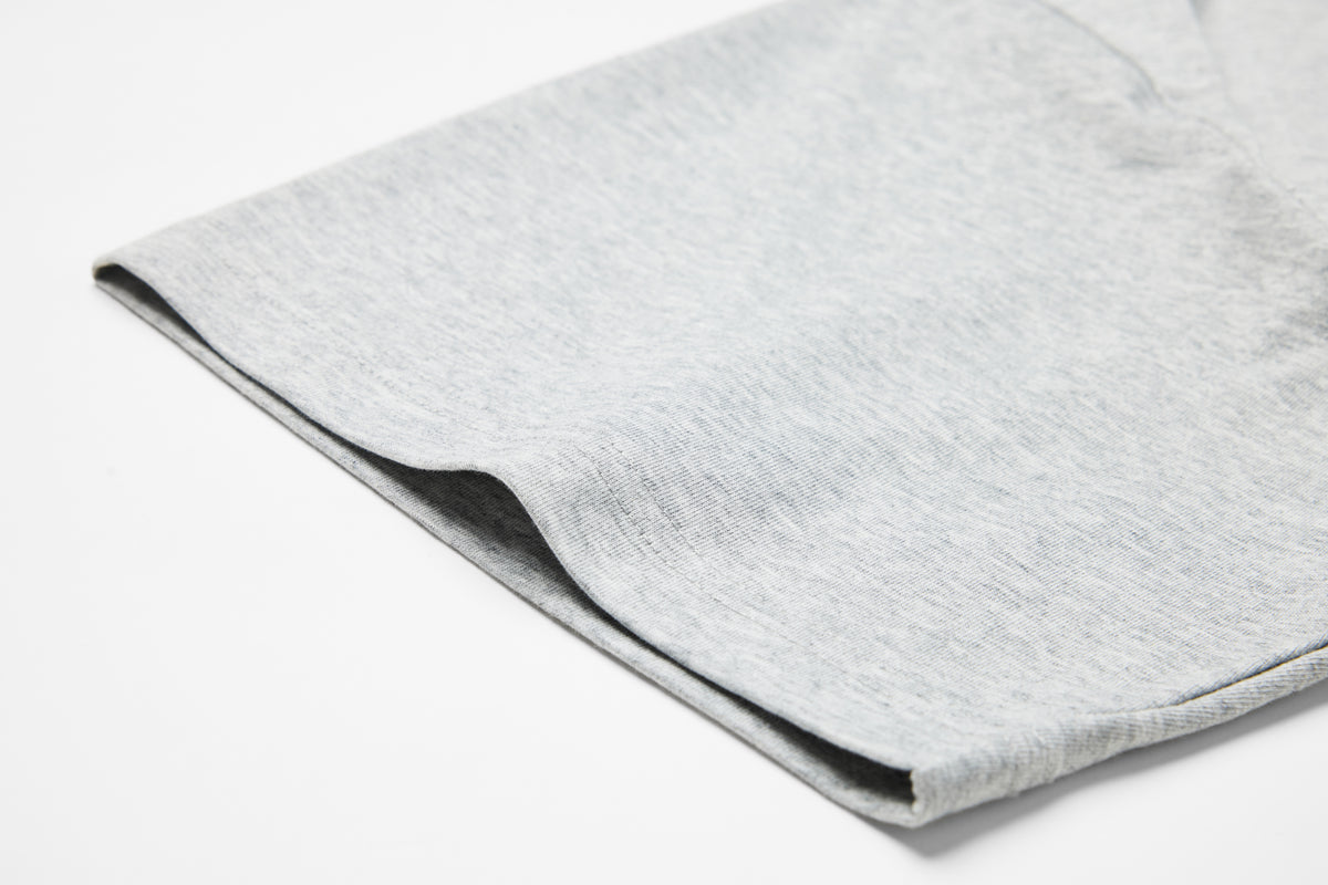 Distressed Boxy Tee | Grey