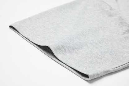 Distressed Boxy Tee | Grey