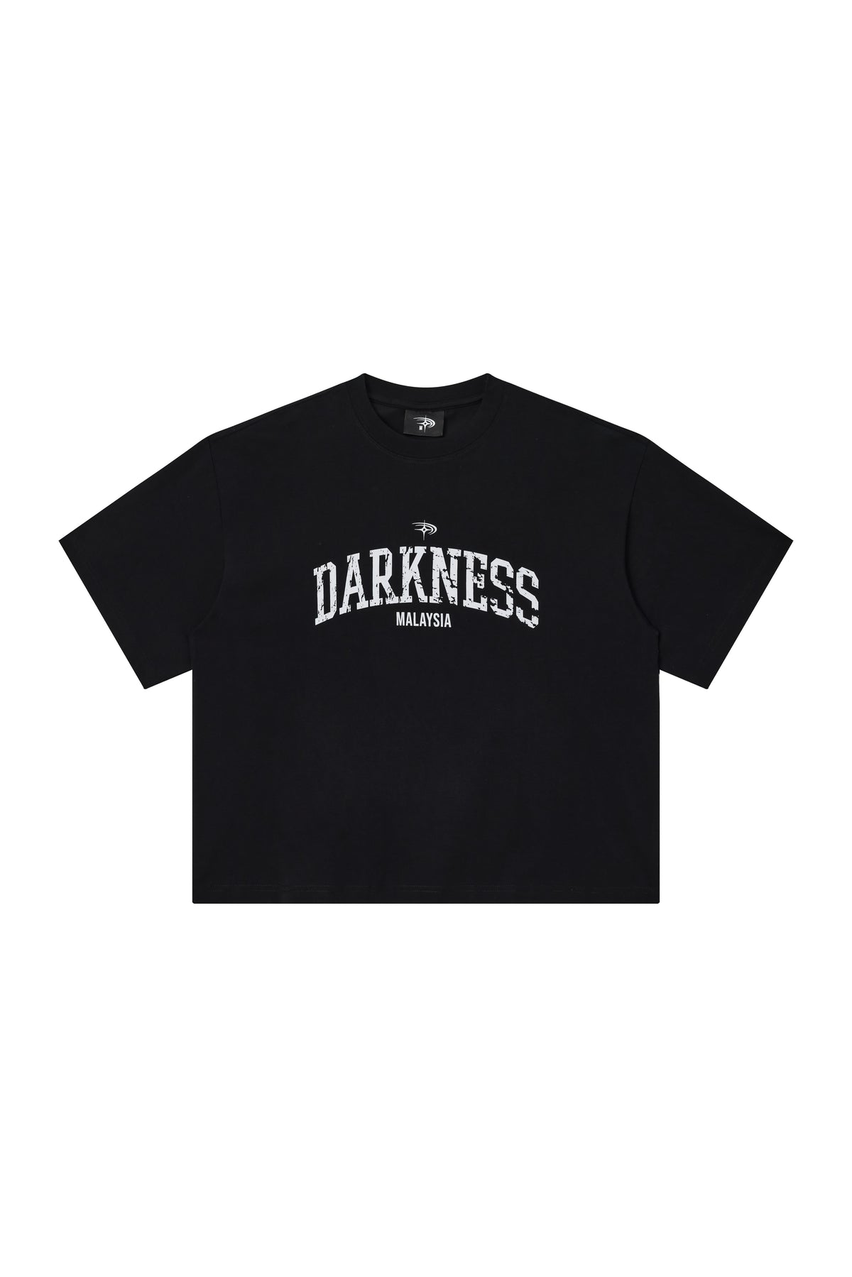 Distressed Boxy Tee | Black
