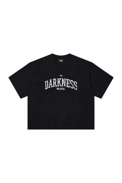 Distressed Boxy Tee | Black
