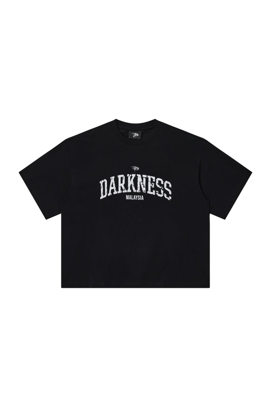 Distressed Boxy Tee | Black