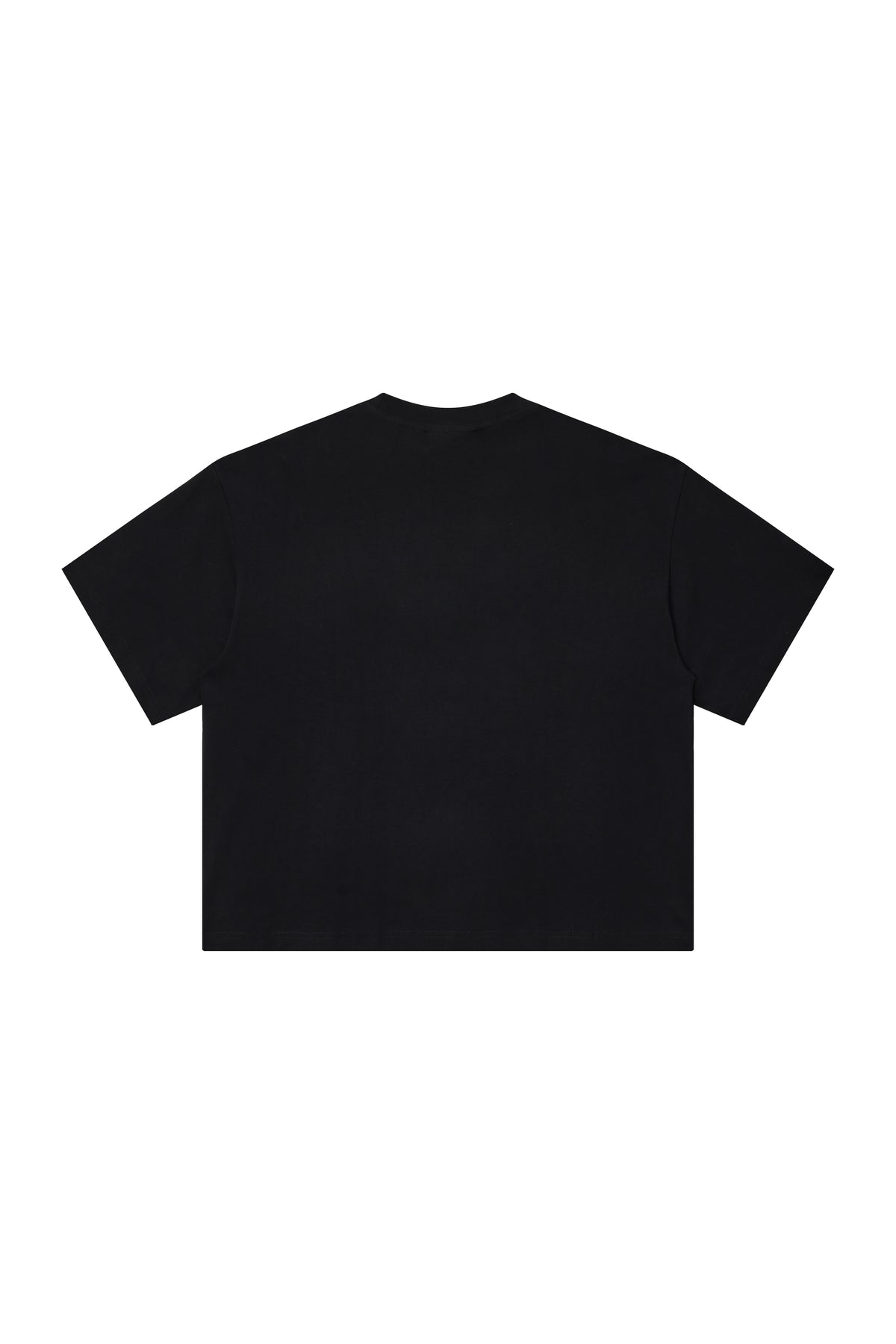 Distressed Boxy Tee | Black