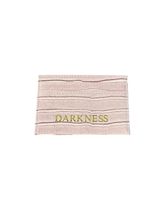 Darkness Card Holder | Pink (Croc-Pattern)