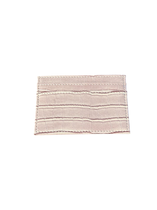 Darkness Card Holder | Pink (Croc-Pattern)