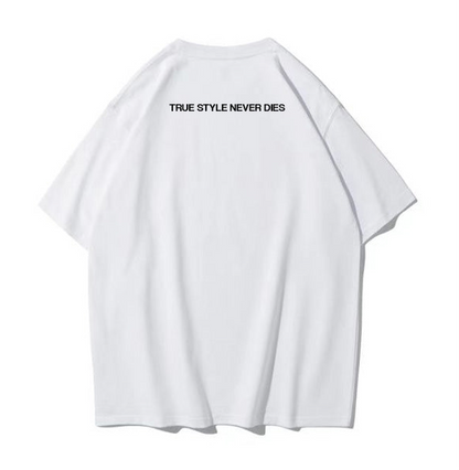 Darkness Signature Oversized Tee | White
