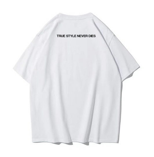 Darkness Signature Oversized Tee | White