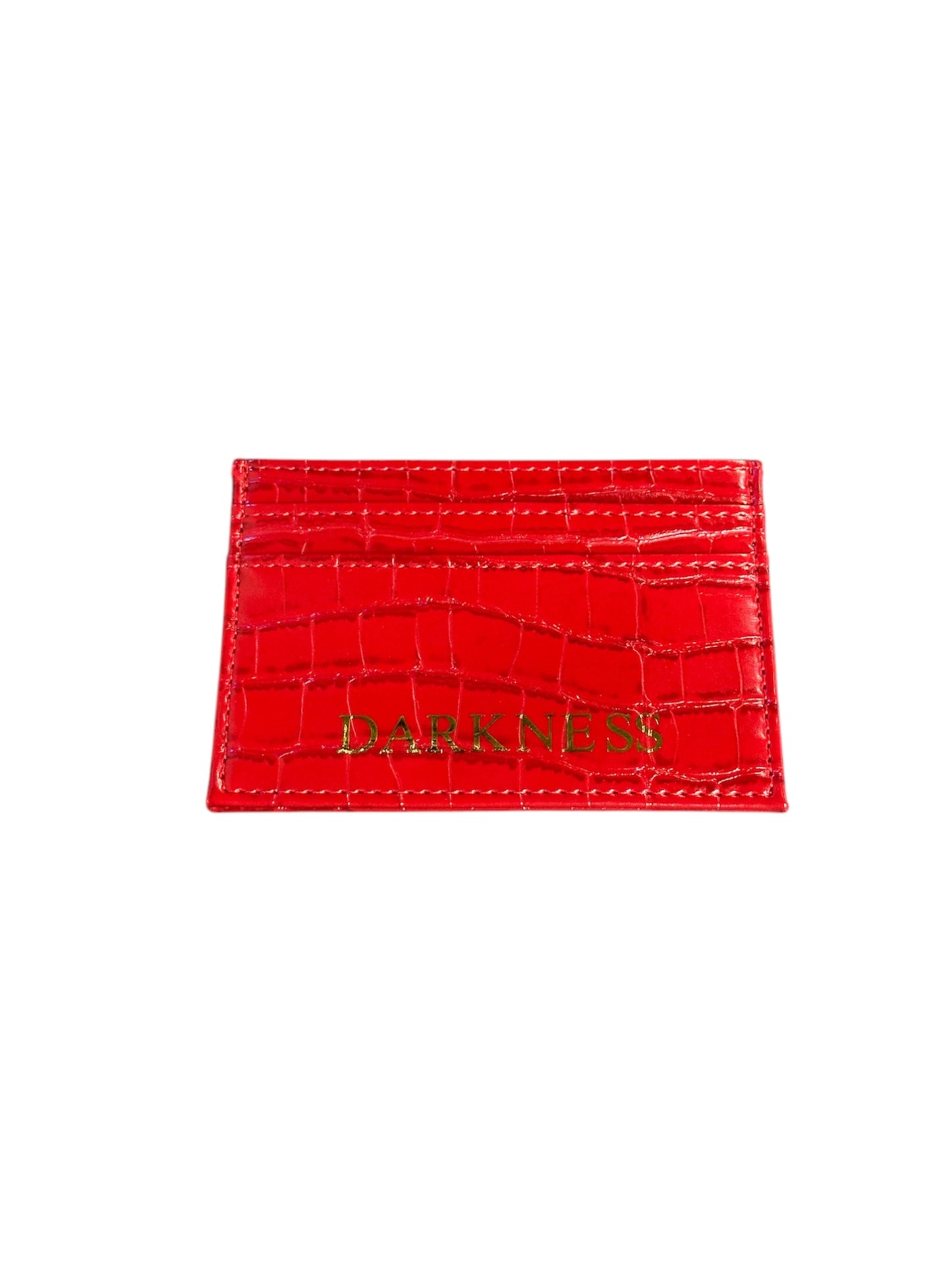 Darkness Card Holder | Red (Croc-Pattern)