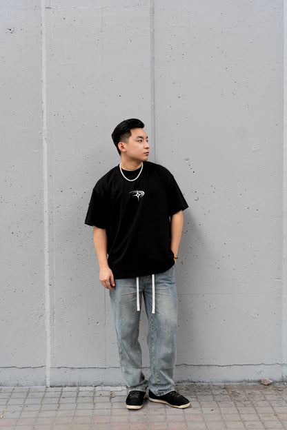Rise Oversized Tee | Black
