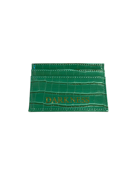 Darkness Card Holder | Green (Croc-Pattern)