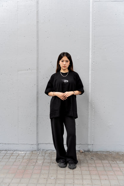 Rise Oversized Tee | Black