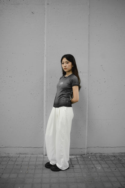 Rise Washed Panel Crop Tee