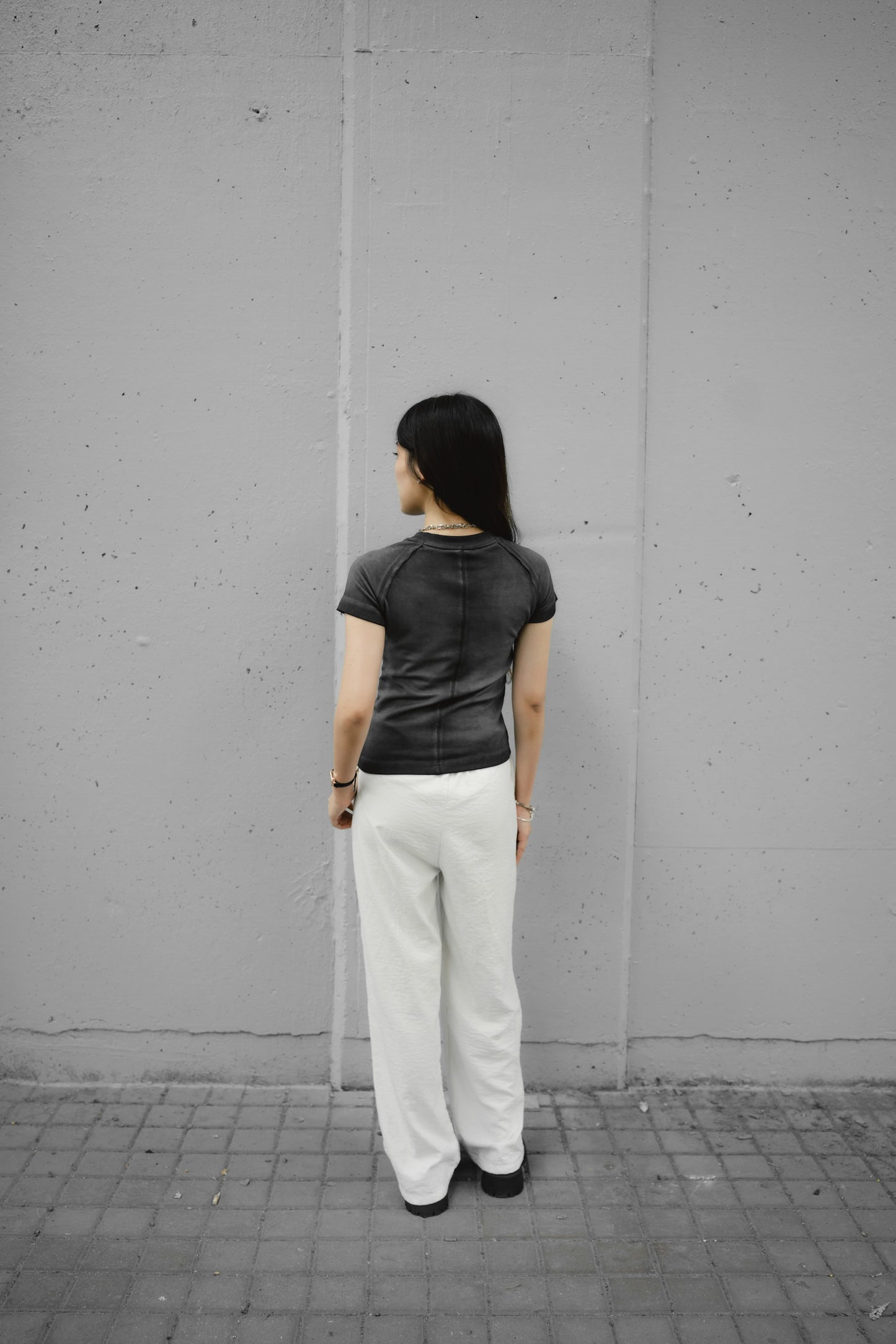 Rise Washed Panel Crop Tee