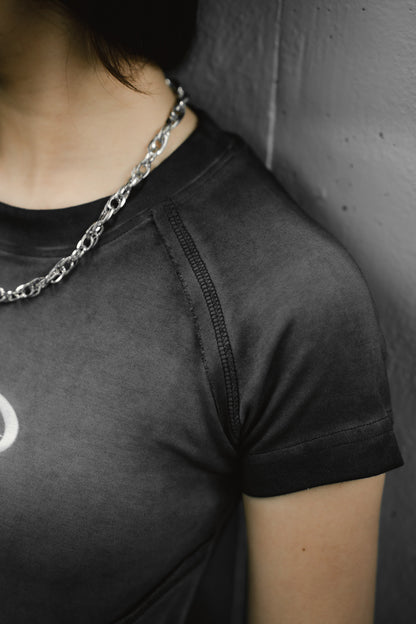 Rise Washed Panel Crop Tee