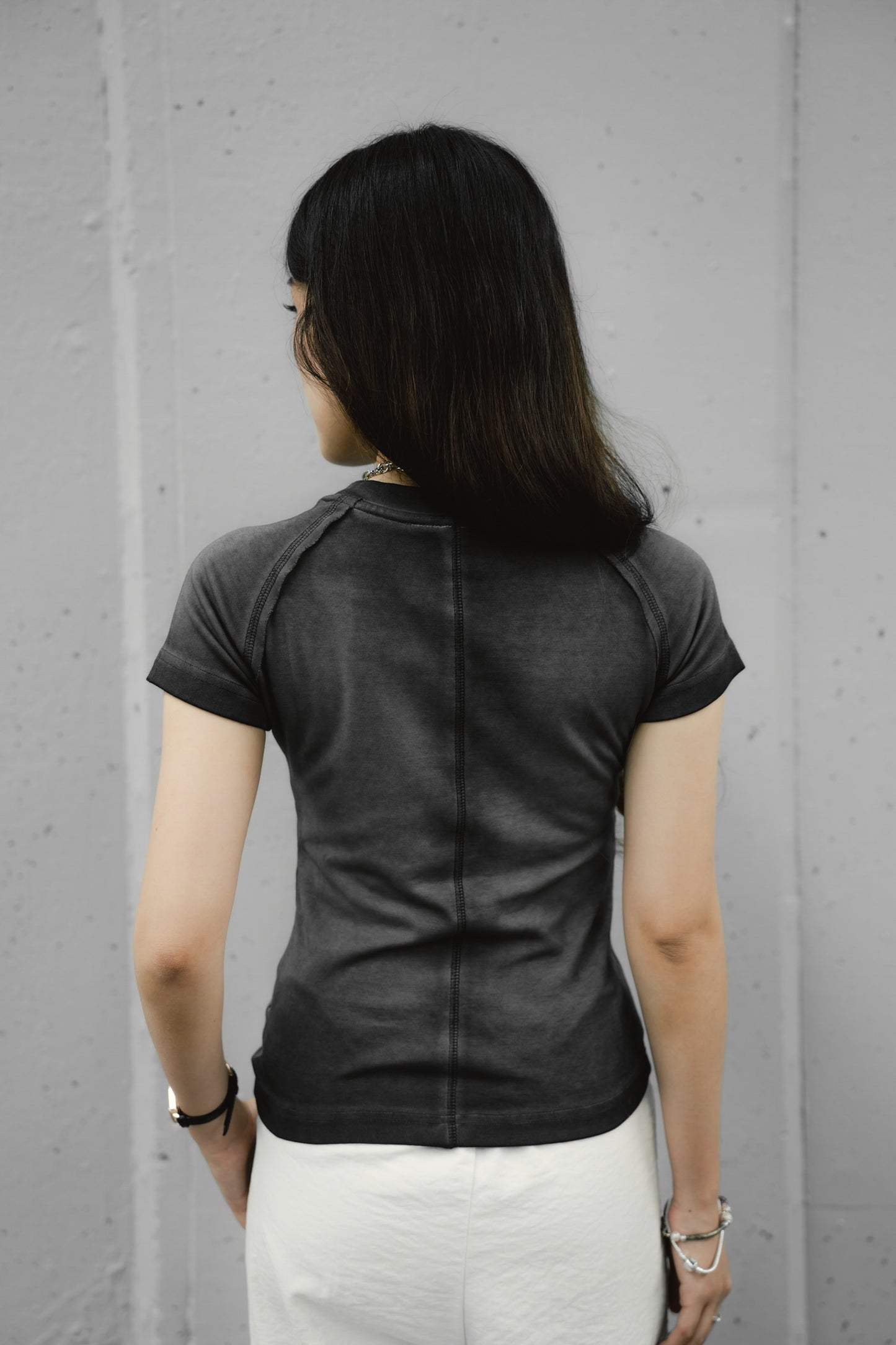 Rise Washed Panel Crop Tee