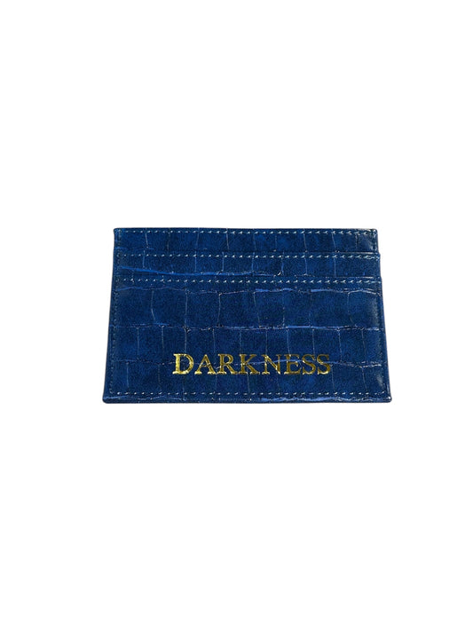 Darkness Card Holder | Navy (Croc-Pattern)