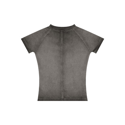 Rise Washed Panel Crop Tee