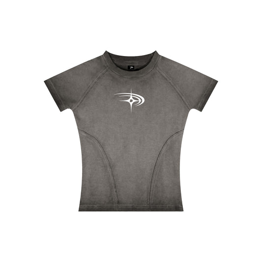 Rise Washed Panel Crop Tee